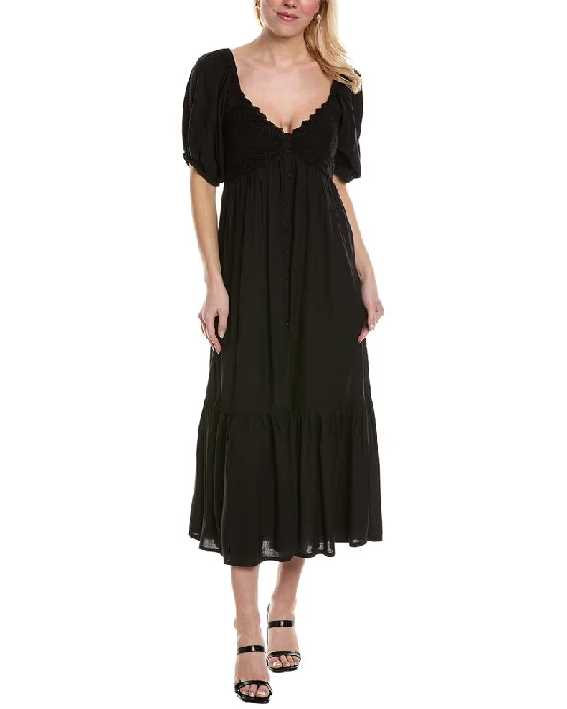 Saltwater Luxe Lace Midi Dress Tunic Top Casual