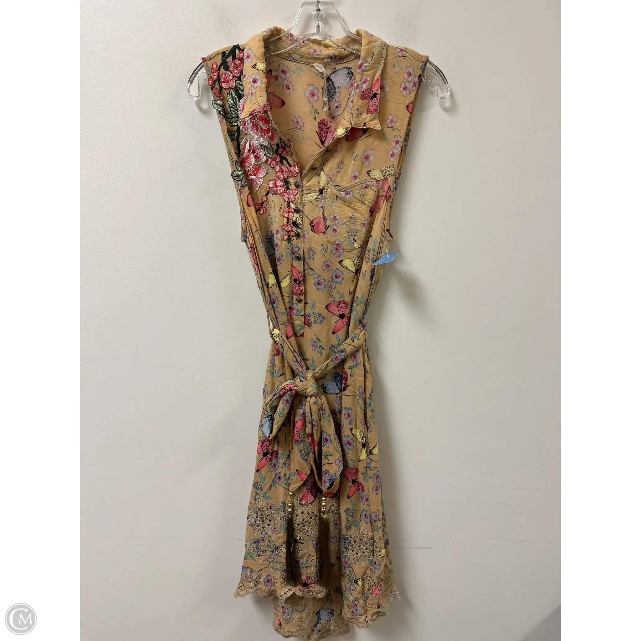 Dress Casual Maxi By Aratta Silent Journey In Yellow, Size: L Tunics Versatile functional