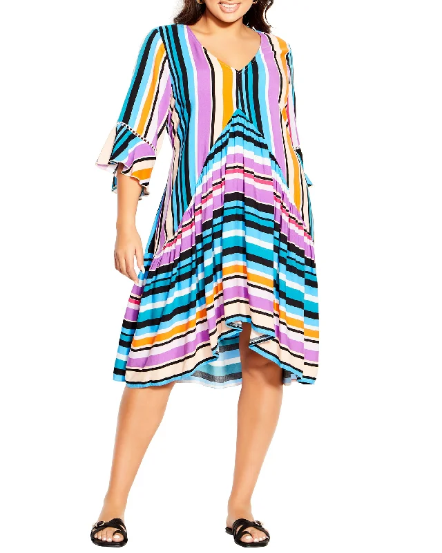 Valencia Mini Dress | Turquoise / Black Fashionable Party Mini Dress