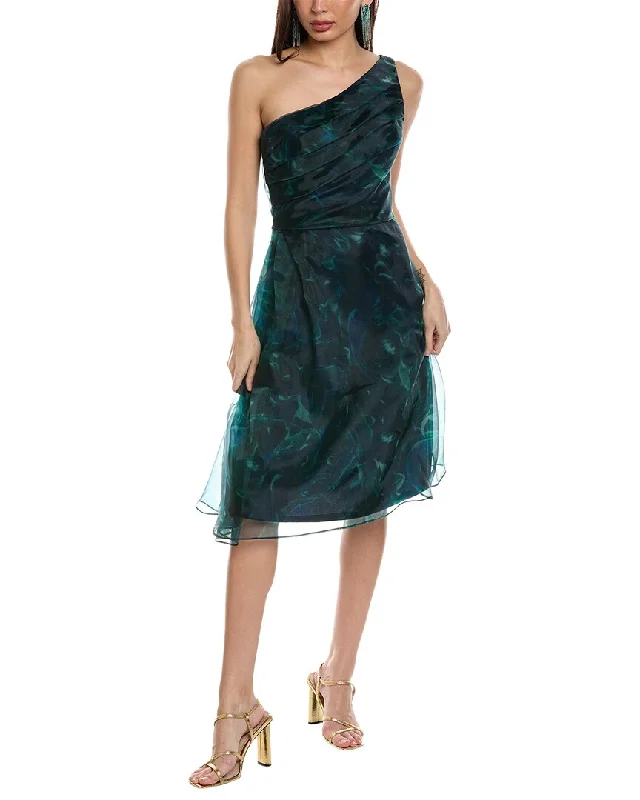 Rene Ruiz One-Shoulder Organza Cocktail Dress Tunics Chinos classic