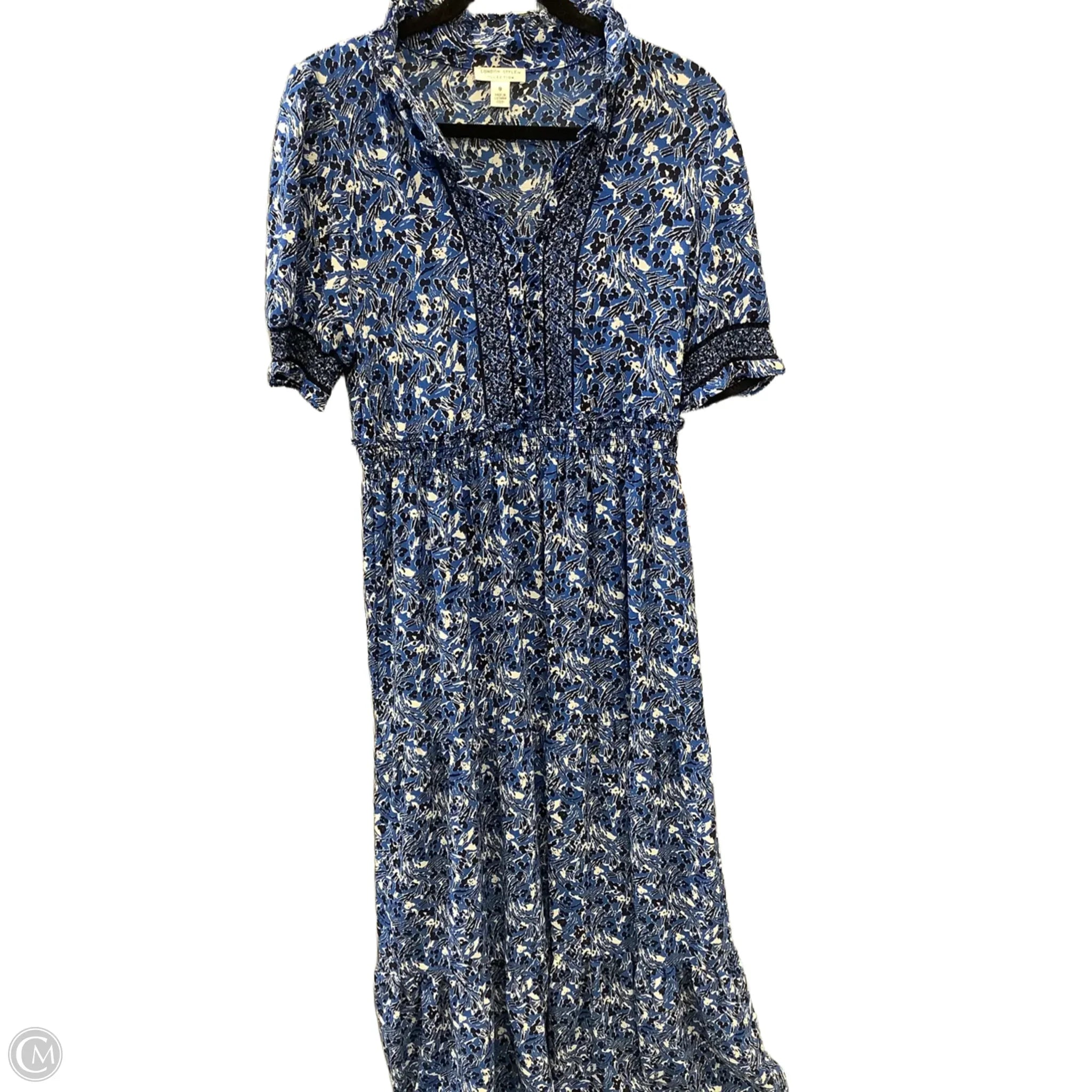 Dress Casual Maxi By London Style In Blue, Size: M Off-the-shoulder Chic Trendy