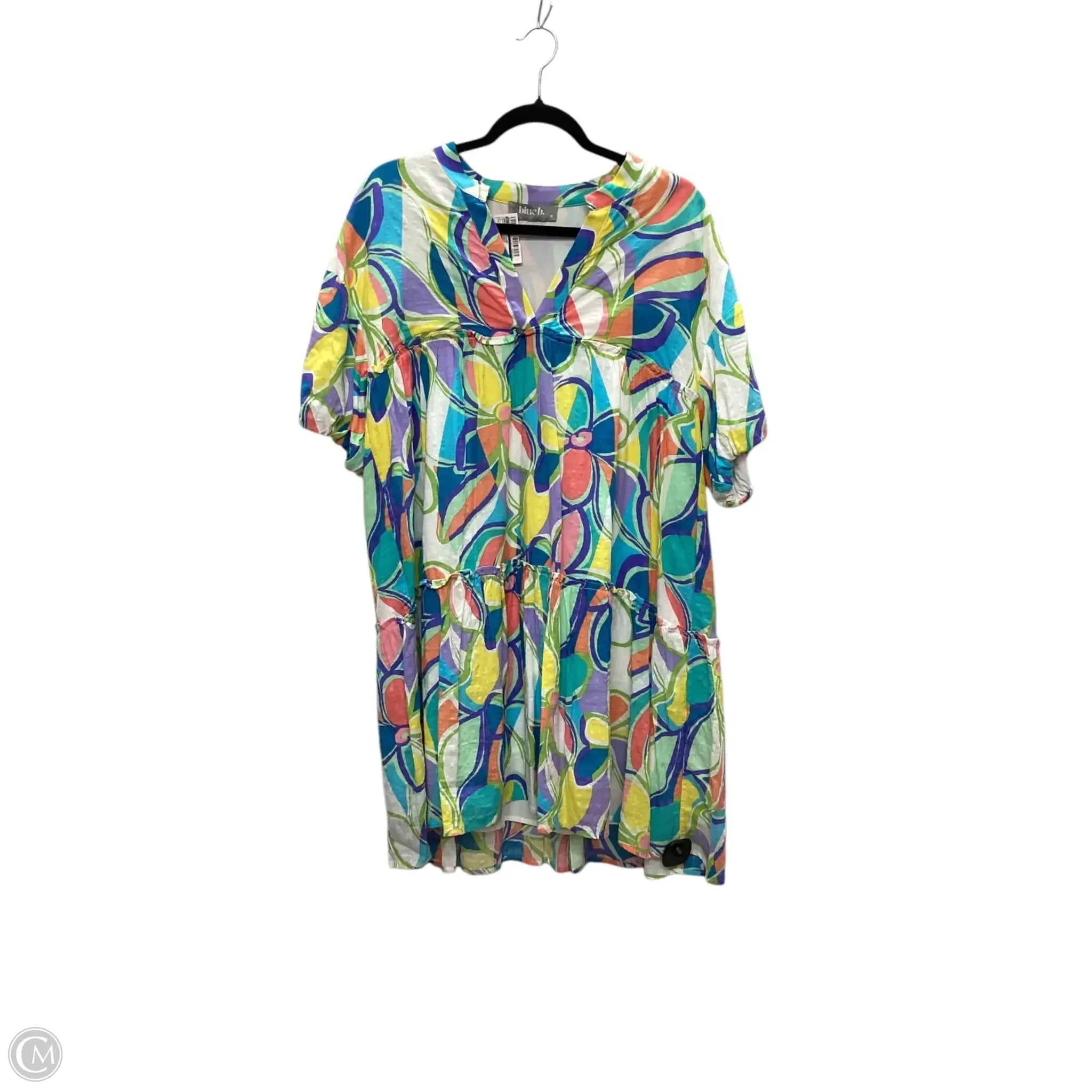 Dress Casual Short By Blue B In Multi-colored, Size: M Tunics Party sparkling