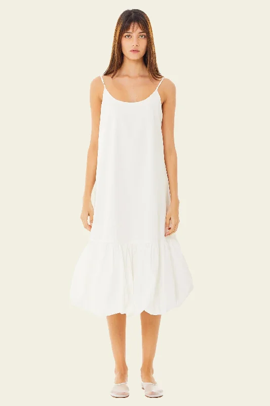 Cloud Poplin Midi Dress Tunics Mesh breathable