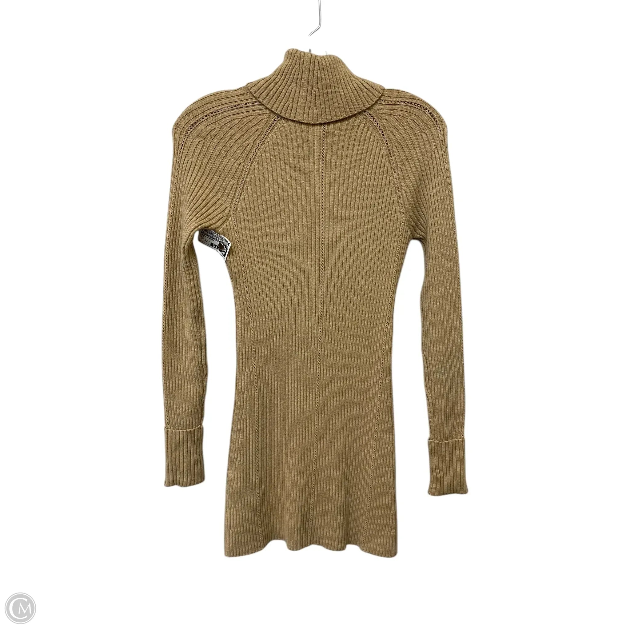 Dress Sweater By White House Black Market In Tan, Size: Xxs Turtleneck Warm Winter