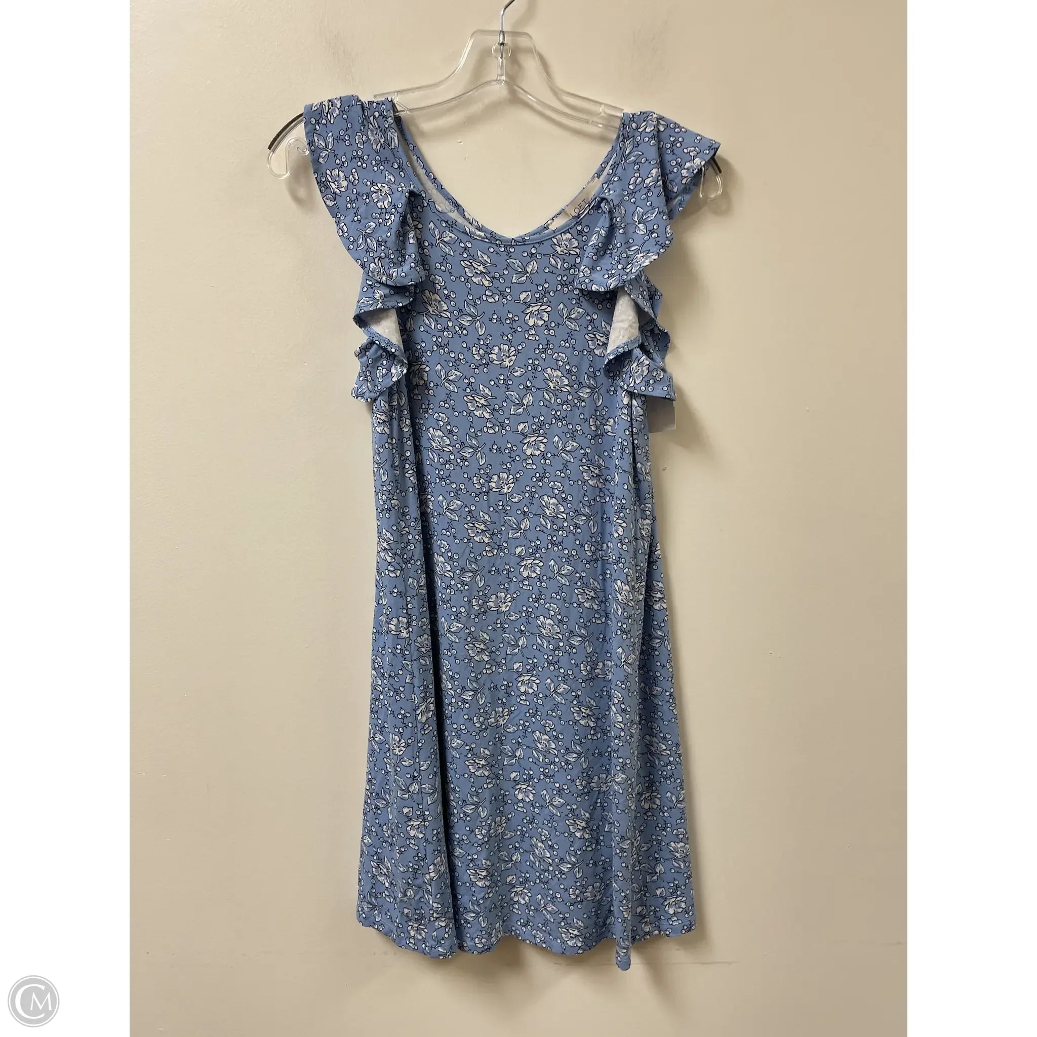 Dress Casual Midi By Loft In Blue, Size: Petite   Xs Tunics Fashionable trendy