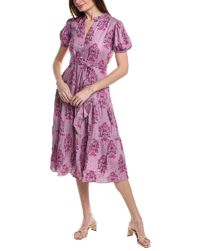 Garrie B Tiered Midi Dress Tunics Designer luxury