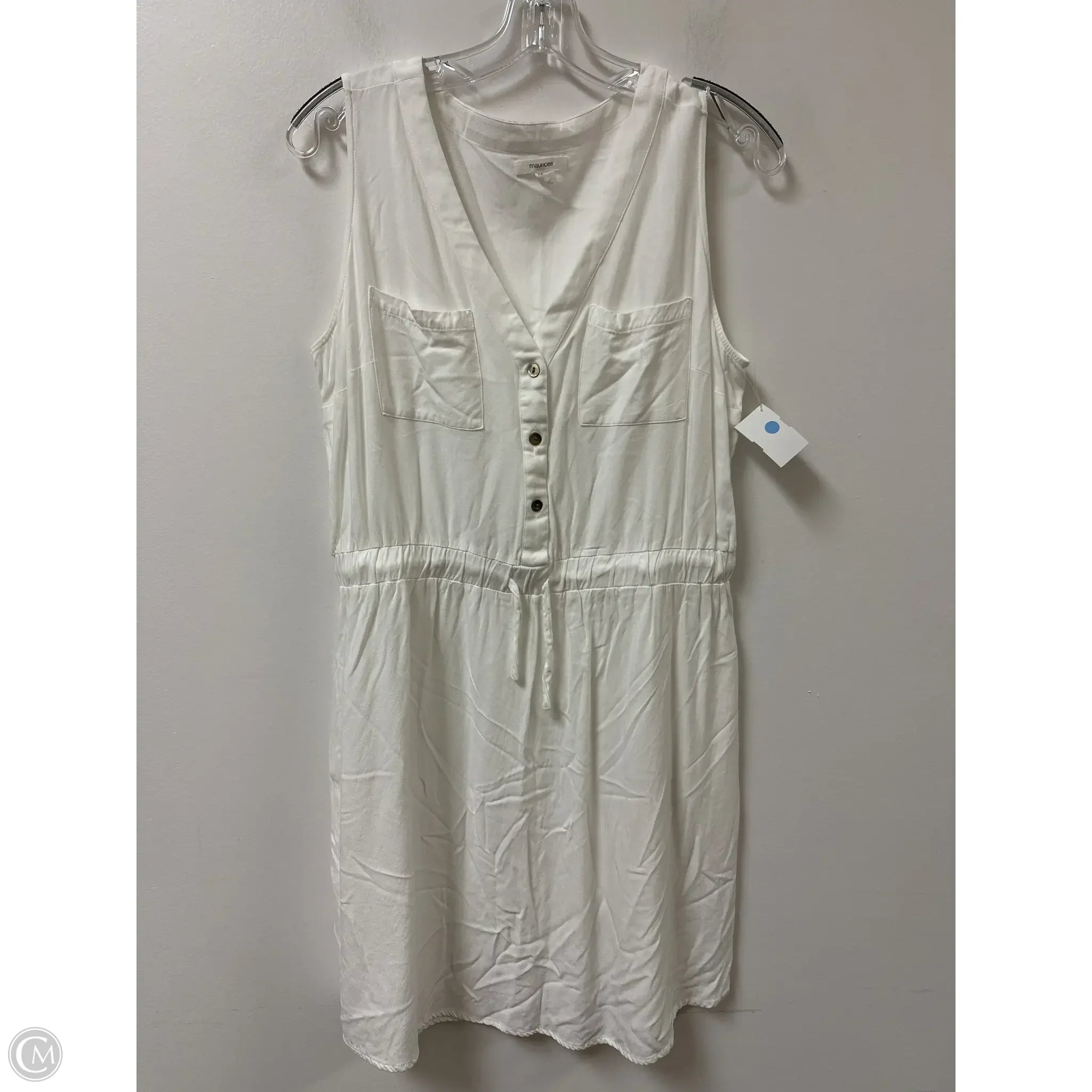 Dress Casual Short By Maurices In White, Size: L Tunics Corduroy durable