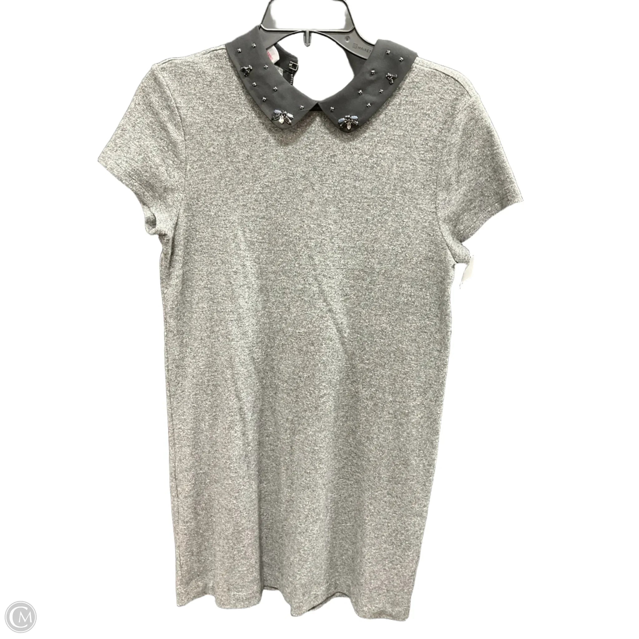 Dress Casual Midi By Loft In Black & Grey, Size: M Tunic Top Casual
