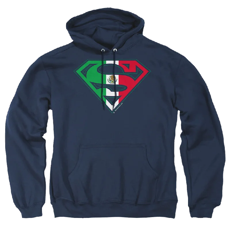 Superman Mexican Shield - Pullover Hoodie Fleece Warm Pullover