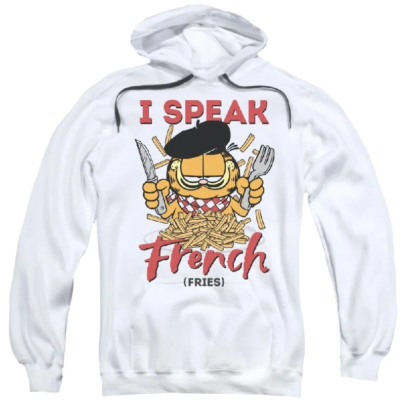 Garfield Speaking Love - Pullover Hoodie Tapered Sleeve Pullover