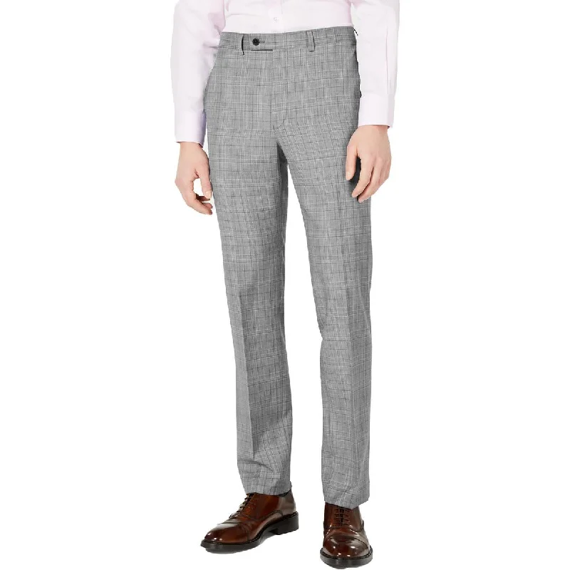 Calvin Klein Mens Jerome Slim Fit Flat Front Trouser Pants Trousers Flared Retro