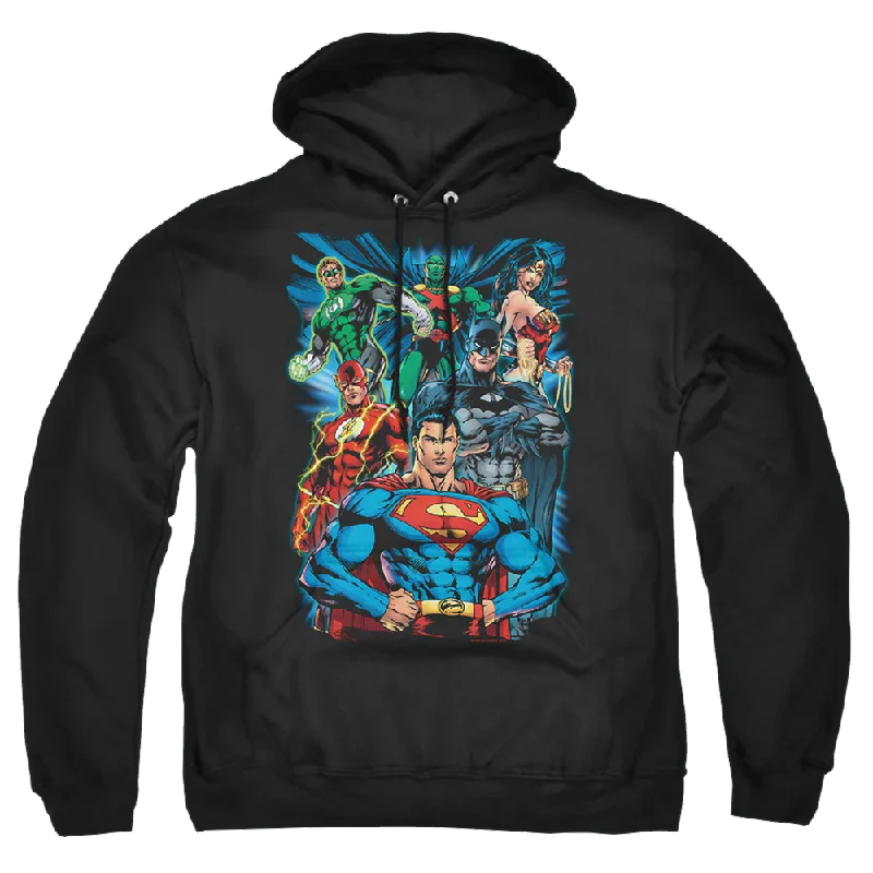 Justice League Justice Is Served Pullover Hoodie Leg Sleeve Comfort
