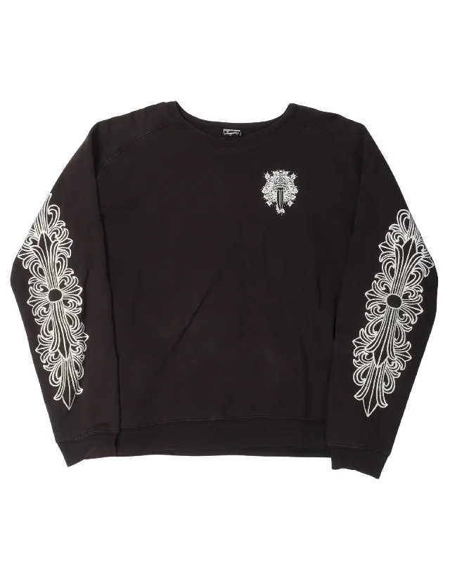 Vintage Dagger Logo Sweatshirt Hoodie with Elastic Waist Stretchable Comfortable