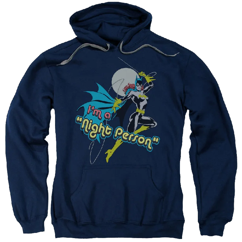 Batgirl Night Person - Pullover Hoodie Slit Sleeve Stylish