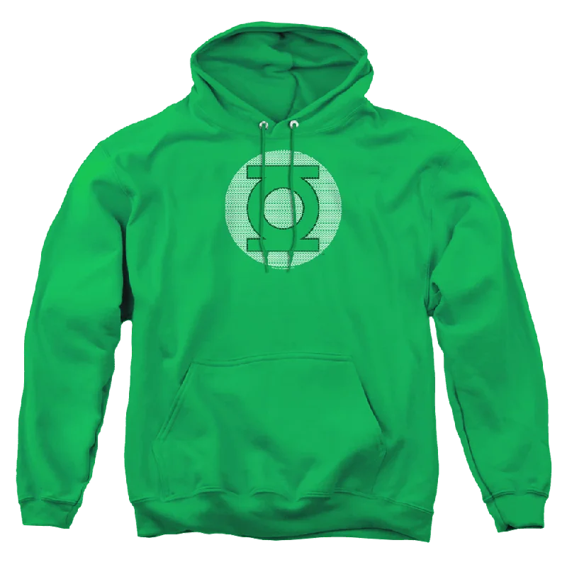 Green Lantern Gl Little Logos - Pullover Hoodie Jewel Neck Pullover