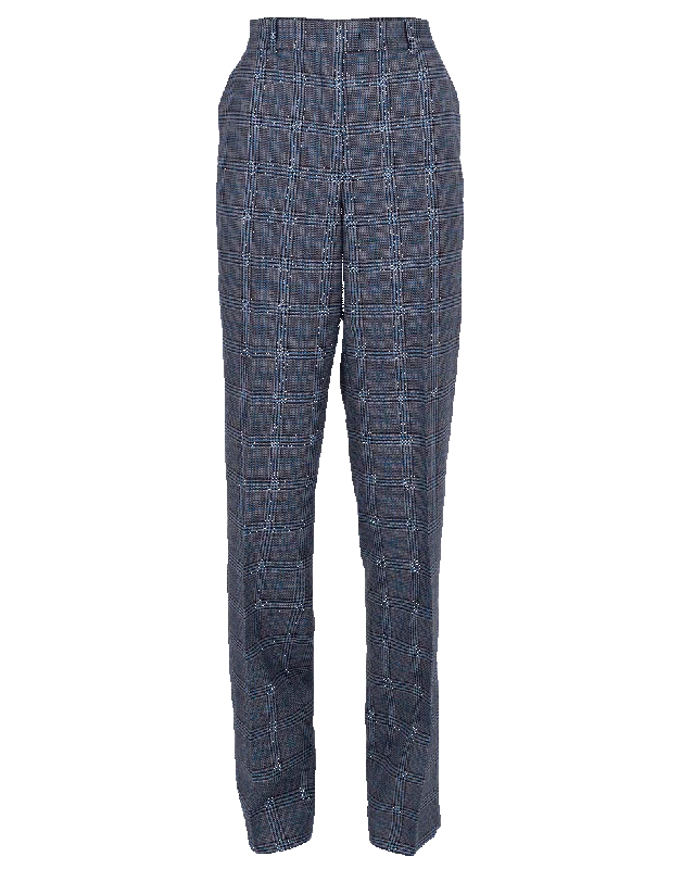 Glen Plaid Wool Trouser Trousers cozy soft