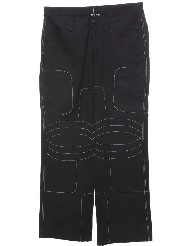 Black Trousers - W32 L30 Trousers Running Lightweight