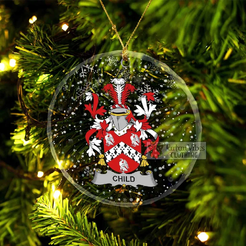 Child Irish Clan Christmas Glass Ornament with Coat of Arms Lapel Coat Peter Pan Collar Coat Cowl Neck Coat