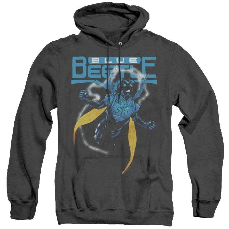 More Dc Characters Blue Beetle - Heather Pullover Hoodie Puff Sleeve Stylish