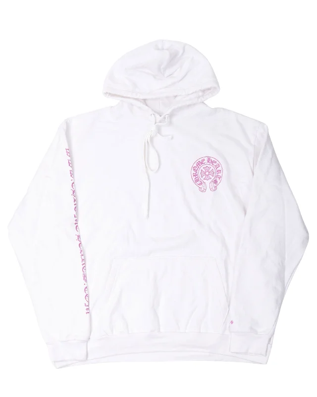 Online Exclusive Horseshoe Logo Hoodie Hoodie with Drawcord Adjustable Secure