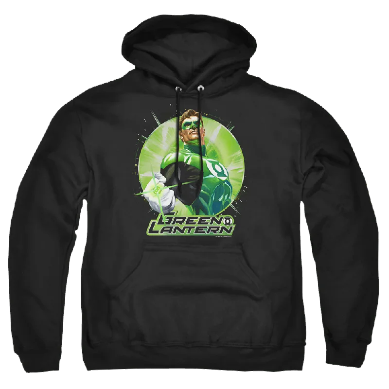 Green Lantern Green Static - Pullover Hoodie Asymmetrical Hem Sweater