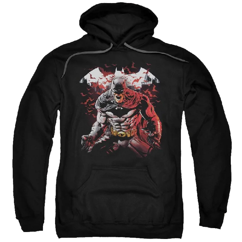 Batman Raging Bat - Pullover Hoodie Fine Merino Wool