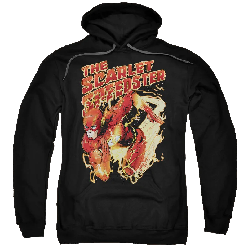 Flash, The Scarlet Speedster - Pullover Hoodie Plunging Neck Pullover