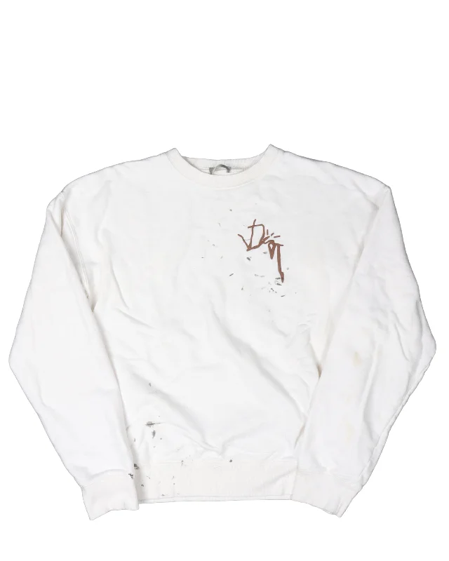 Cactus Jack Embroidered Sweatshirt Hoodie with Rhinestones Sparkly Elegant