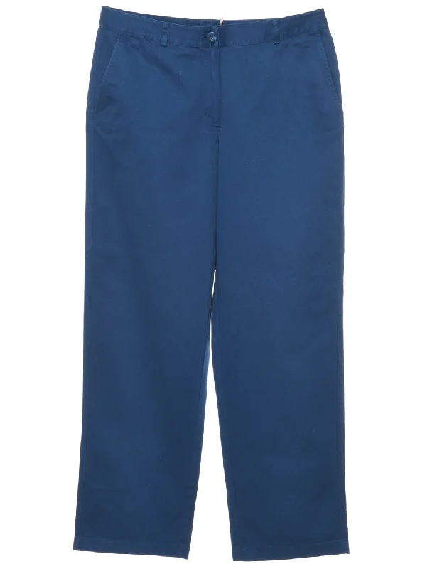 Blue Trousers - W32 L30 Trousers trendy modern