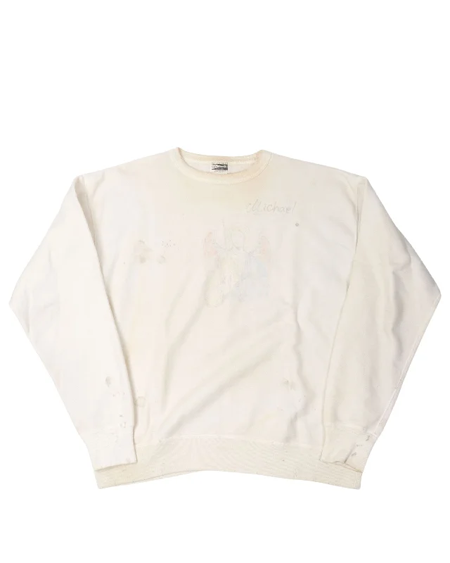 Angel Michael Sweatshirt Hoodie with Metallic Shiny Futuristic
