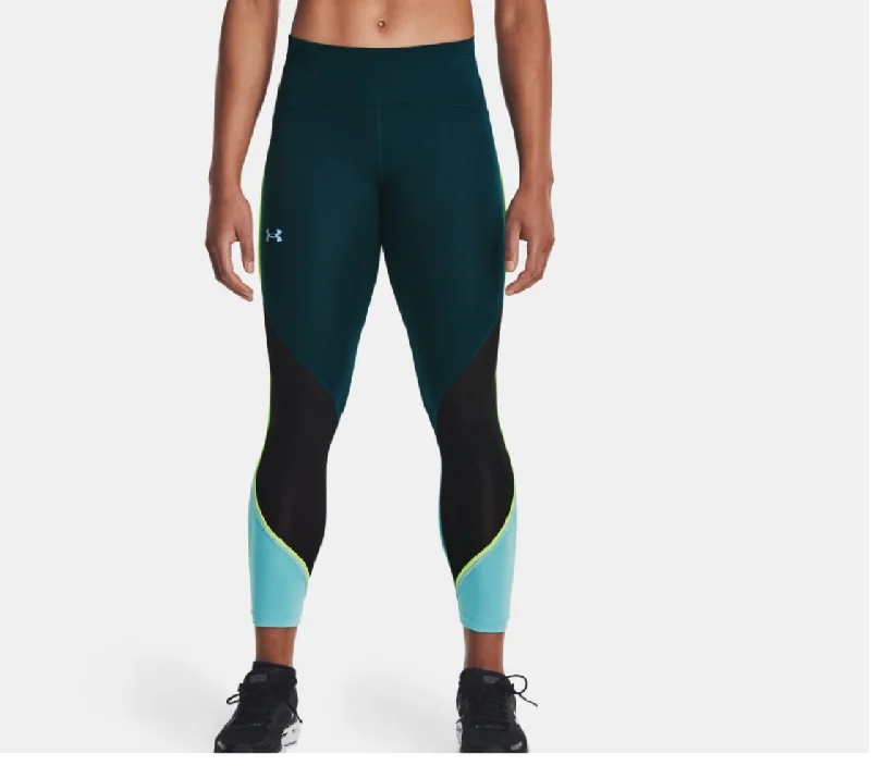 Under Armour Women's Fast Mesh Panel Athletic Leggings, Dark Cyan, M Fashionable Stretchy Fit Leggings