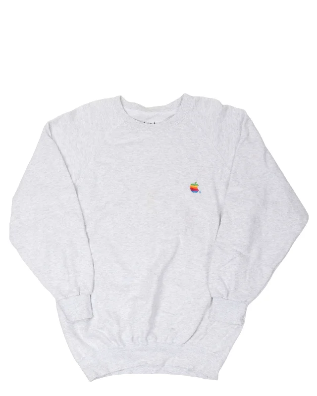 Apple Sweatshirt Hoodie with Back Slit Movement Comfort