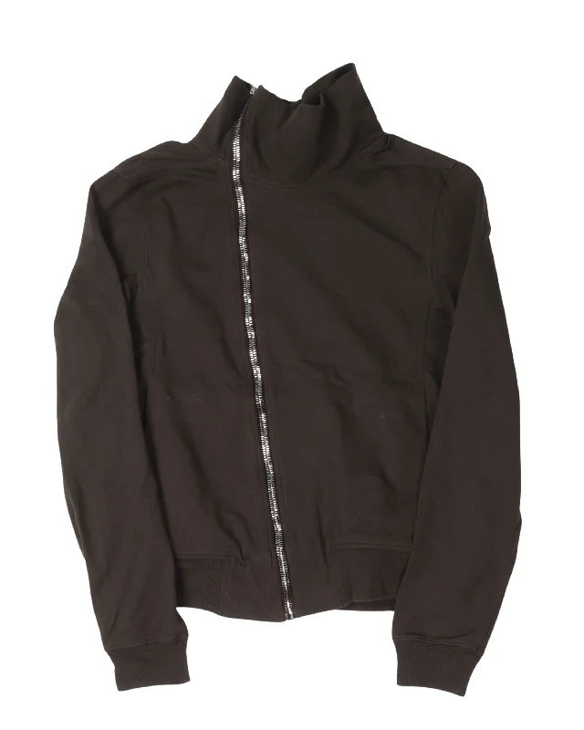 Performa FW20 Dark Dust Molino Zip Sweatshirt Hoodie with Relaxed Fit Easy Casual