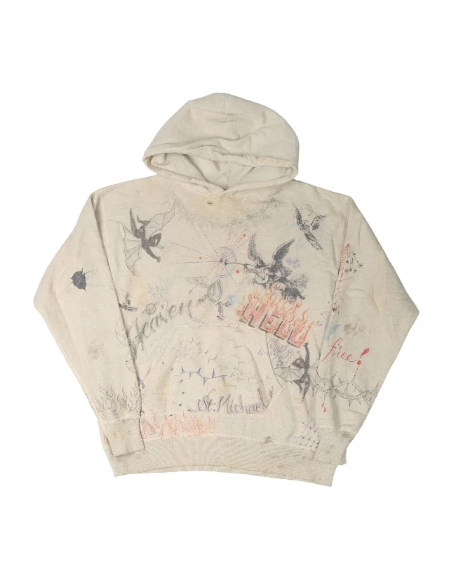 Heaven Or Hell Hoodie Hoodie with Pocket Utility Practical
