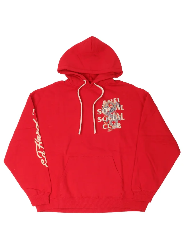 Anti Social Social Club Hoodie Hoodie with Stripes Bold Sporty