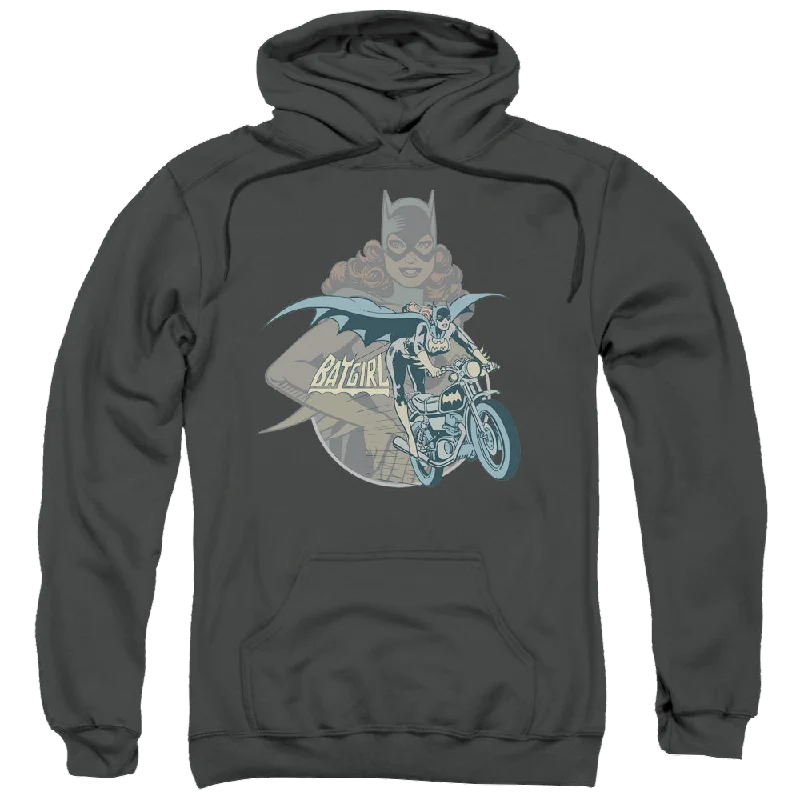 Batgirl Batgirl Biker - Pullover Hoodie Solo Sleeve Pullover
