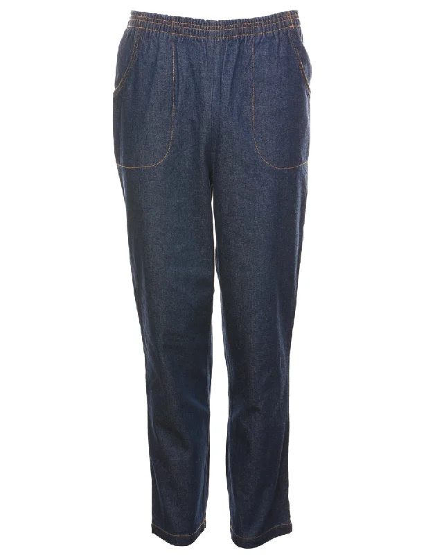Blair Dark Wash Denim Trousers - W30 L30 Trousers Exclusive Limited