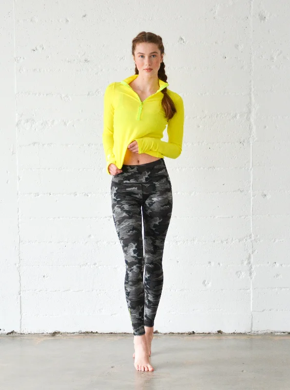 WOMEN'S SWIM LEGGINGS  - STORM (Double Brushed) Classic Solid Color Leggings