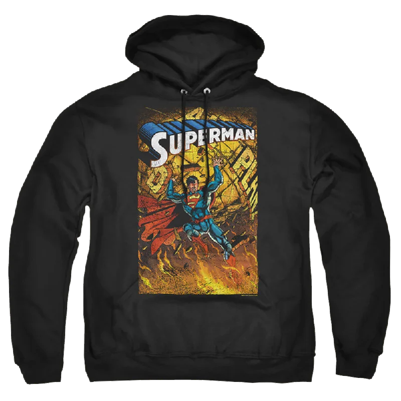 Superman One - Pullover Hoodie Button Front Sweater