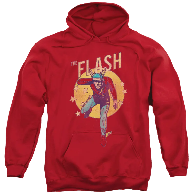 Flash, The Circle & Stars - Pullover Hoodie One Shoulder Top