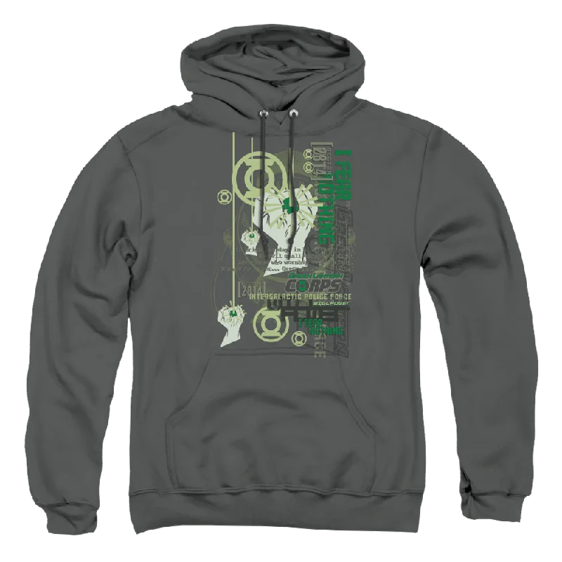 Green Lantern Core Strength - Pullover Hoodie Slim Sleeve Pullover