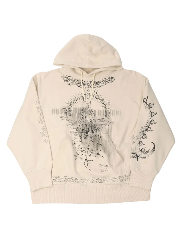 Tattoo Graphic Hoodie Hoodie with Mesh Breathable Sporty