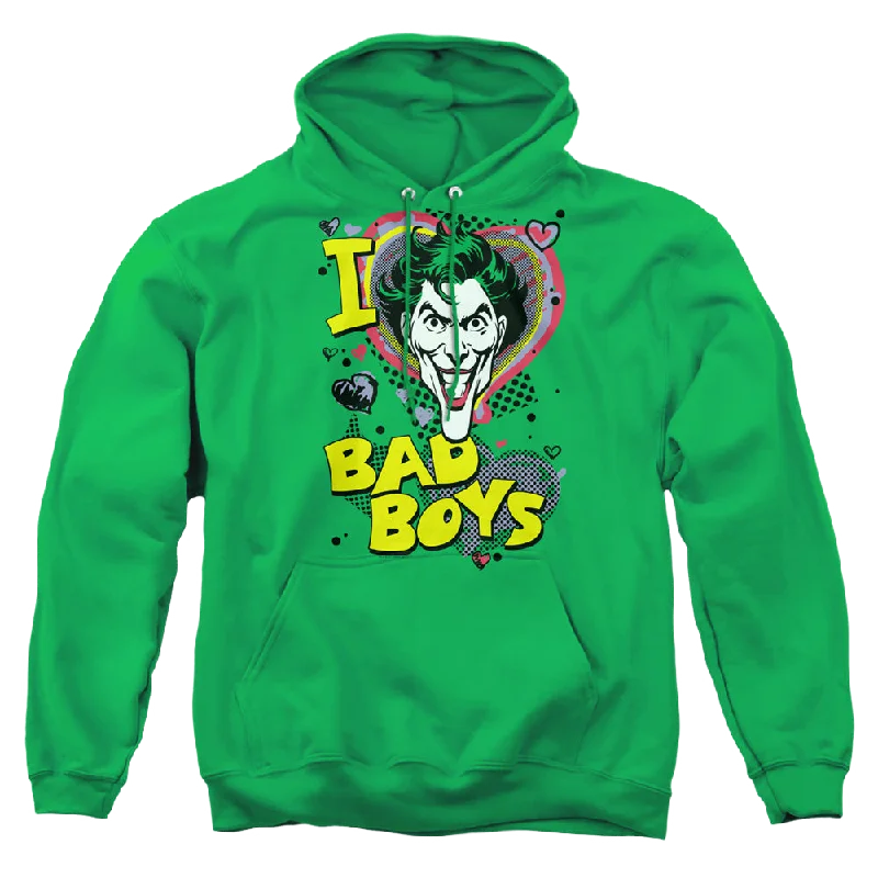 Joker, The I Heart Bad Boys 2 - Pullover Hoodie Port Neck Pullover
