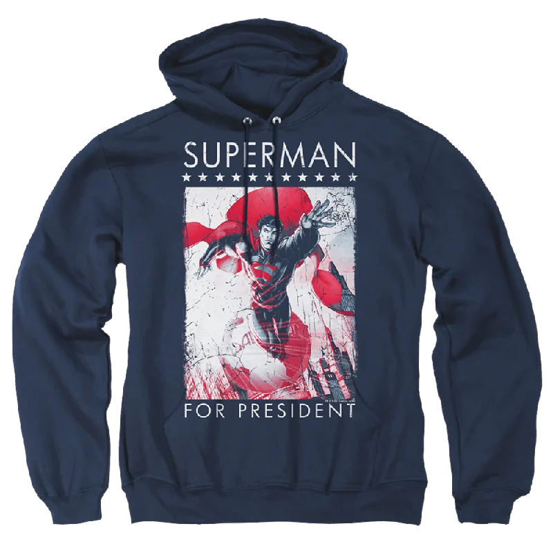 Superman Superman For President - Pullover Hoodie Seamless Knit Pullover