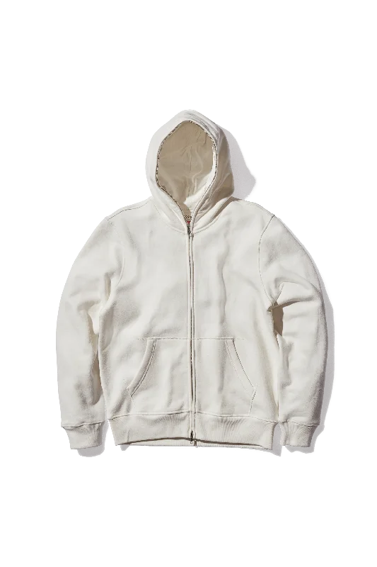 Ready To Dye Full Zip Body Bag Hoodie Hoodie with Hem Embroidery Detailed Premium