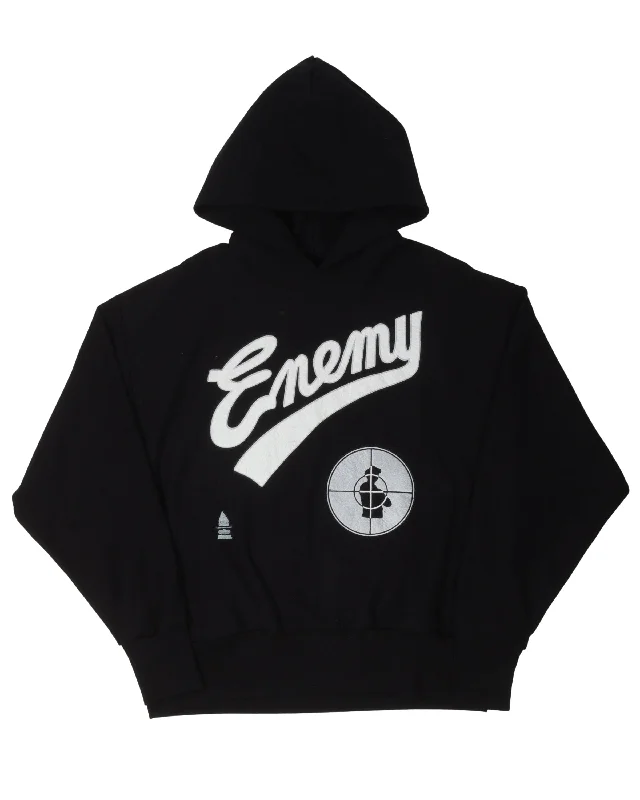 Reworked Vintage Public Enemy Hoodie Hoodie with Hem Detail Decorative Unique