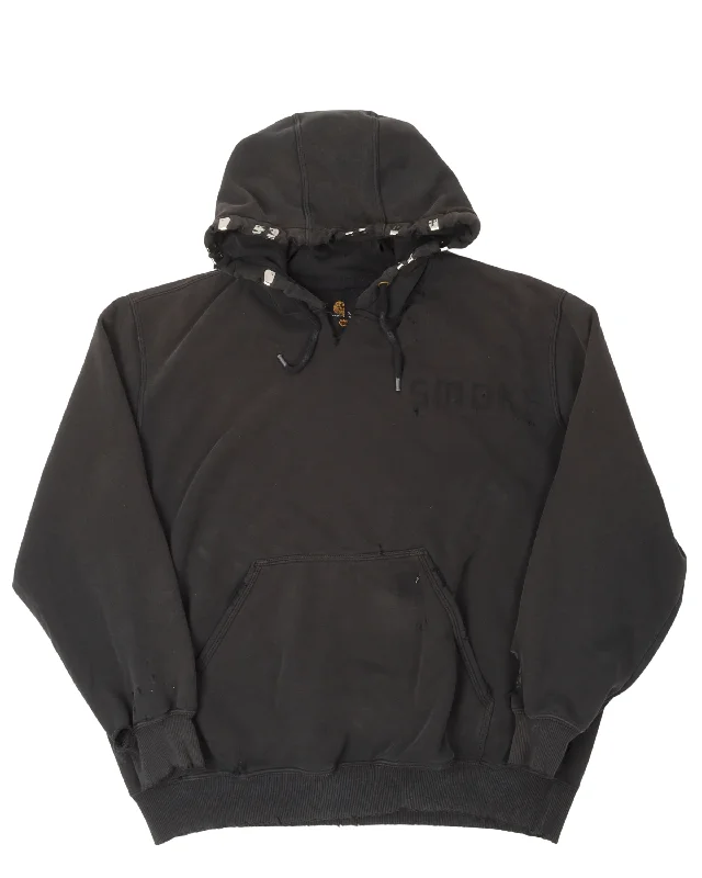 Carhartt Smoke Studded Hoodie Hoodie with Monochrome Minimalist Simple