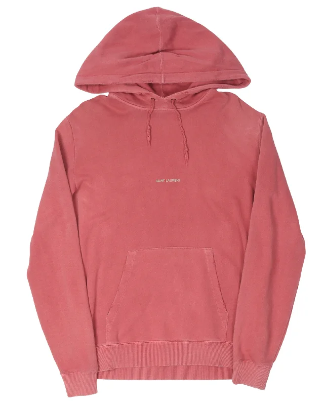 Distressed Faded Hoodie Cotton Hoodie Fleece Lining Warmth