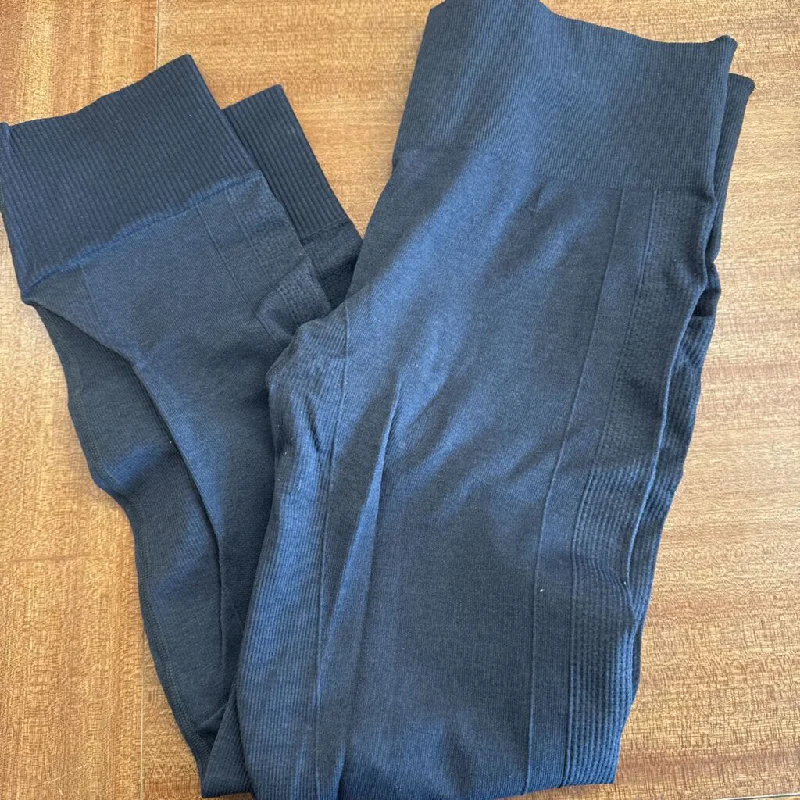Lululemon - Women's Compression Leggings: Grey-women-LG Elegant Velvet Leggings