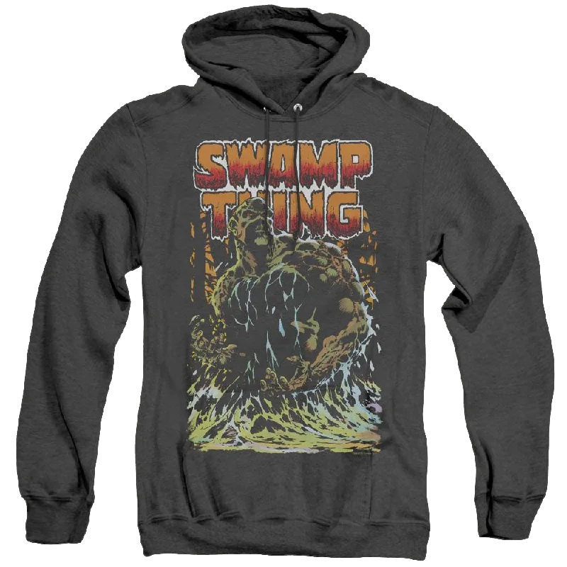 More Dc Characters Swamp Thing - Heather Pullover Hoodie Sarouel Sleeve Pullover